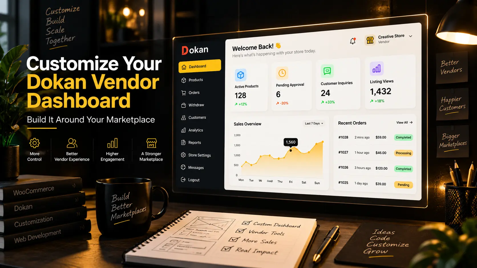 How to Customize the Dokan Vendor Dashboard for a Real Marketplace