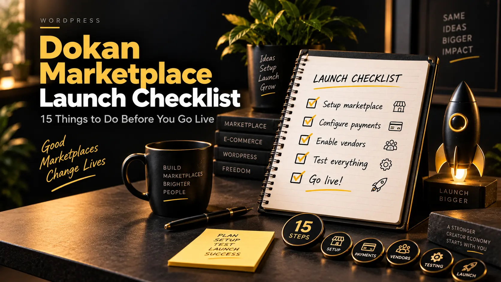 The Dokan Marketplace Launch Checklist: 15 Things to Do Before You Go Live