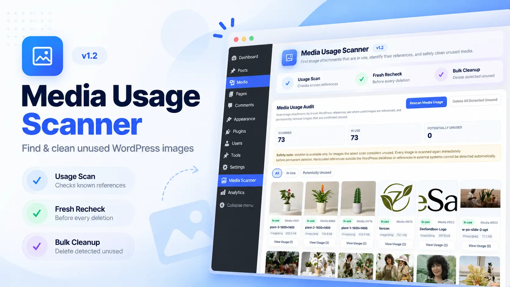 Media Usage Scanner preview