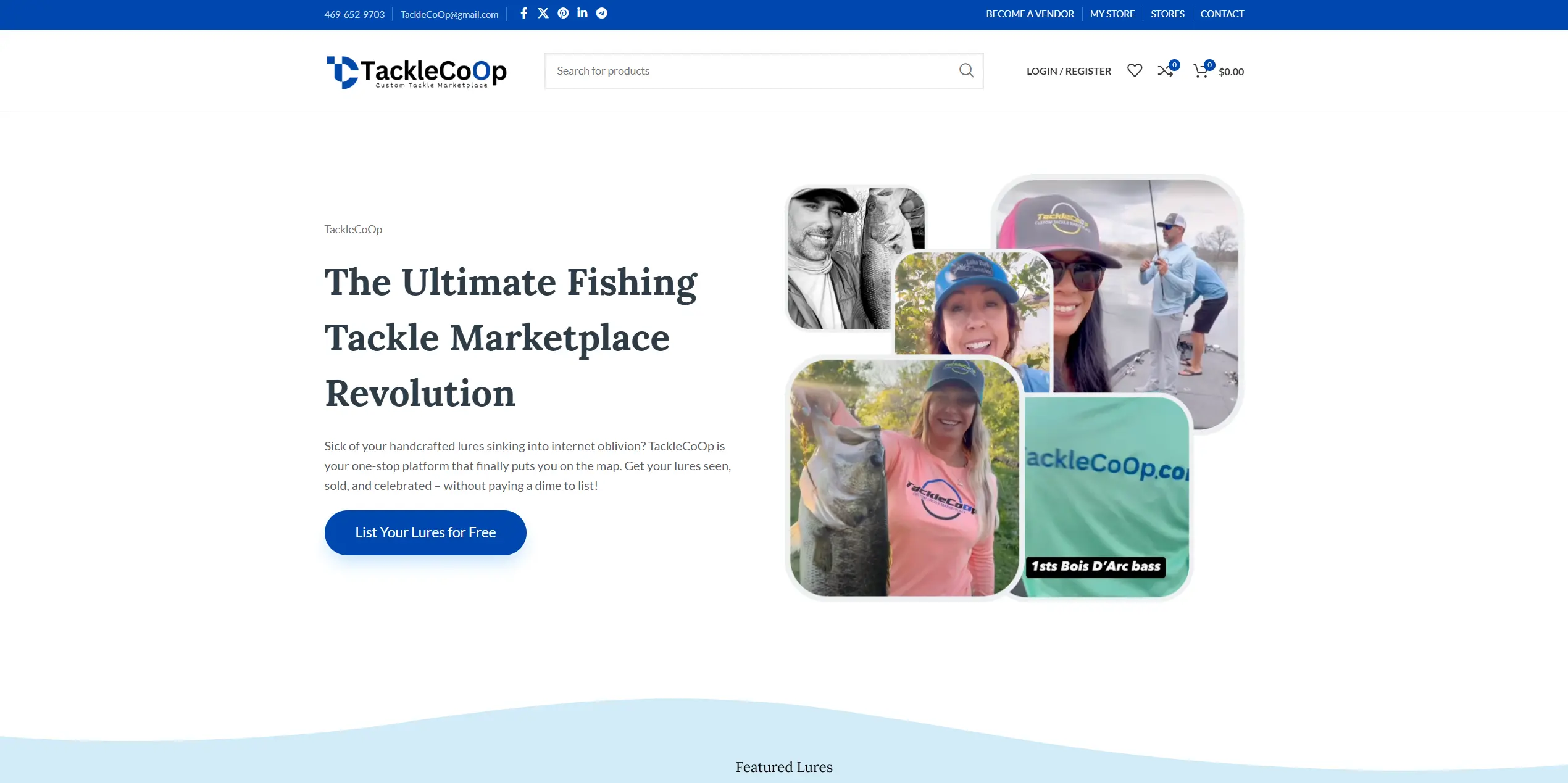 Tackle Co-Op website preview