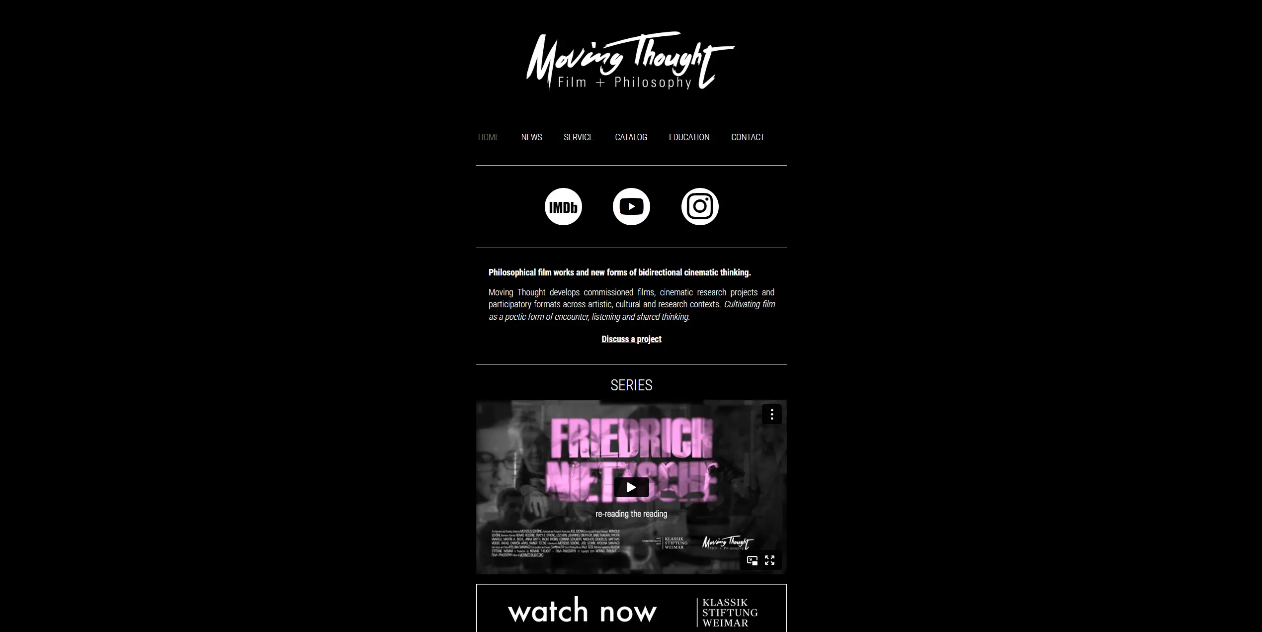 Moving Thought website preview