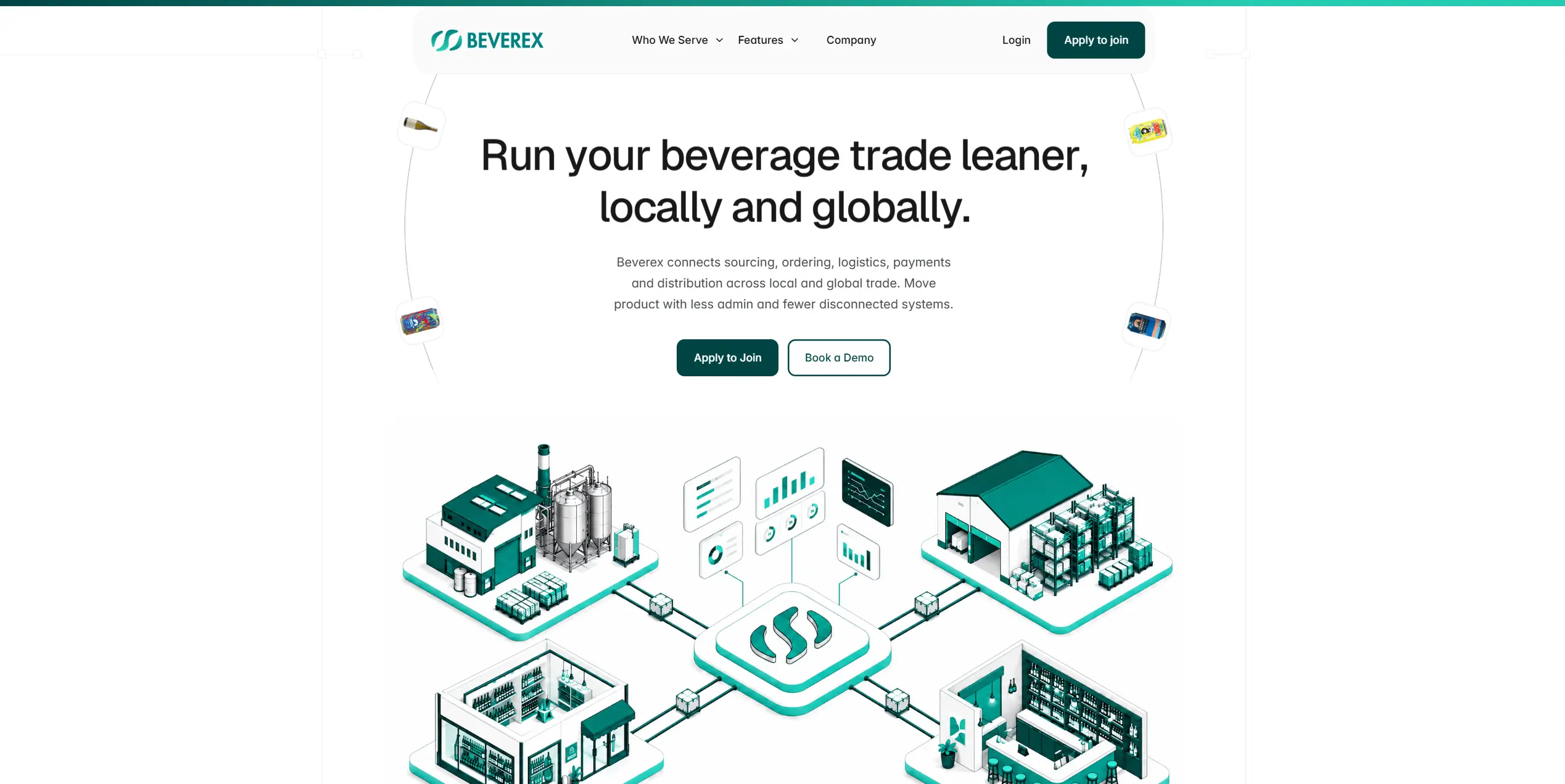 Beverex website preview